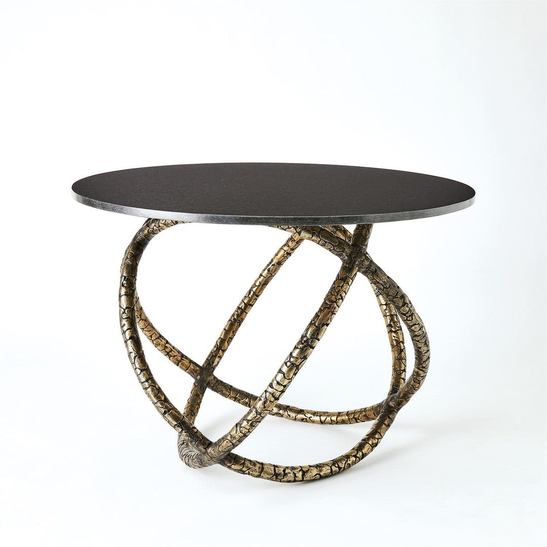 Astro Table - Antique Brass W/Black Granite-Global Views-GVSA-7.91528-Side Tables-4-France and Son