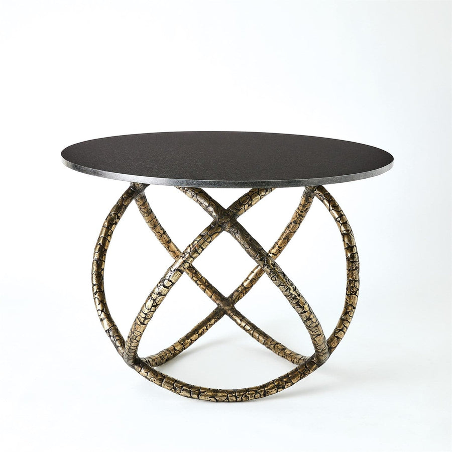 Astro Table - Antique Brass W/Black Granite-Global Views-GVSA-7.91528-Side Tables-1-France and Son