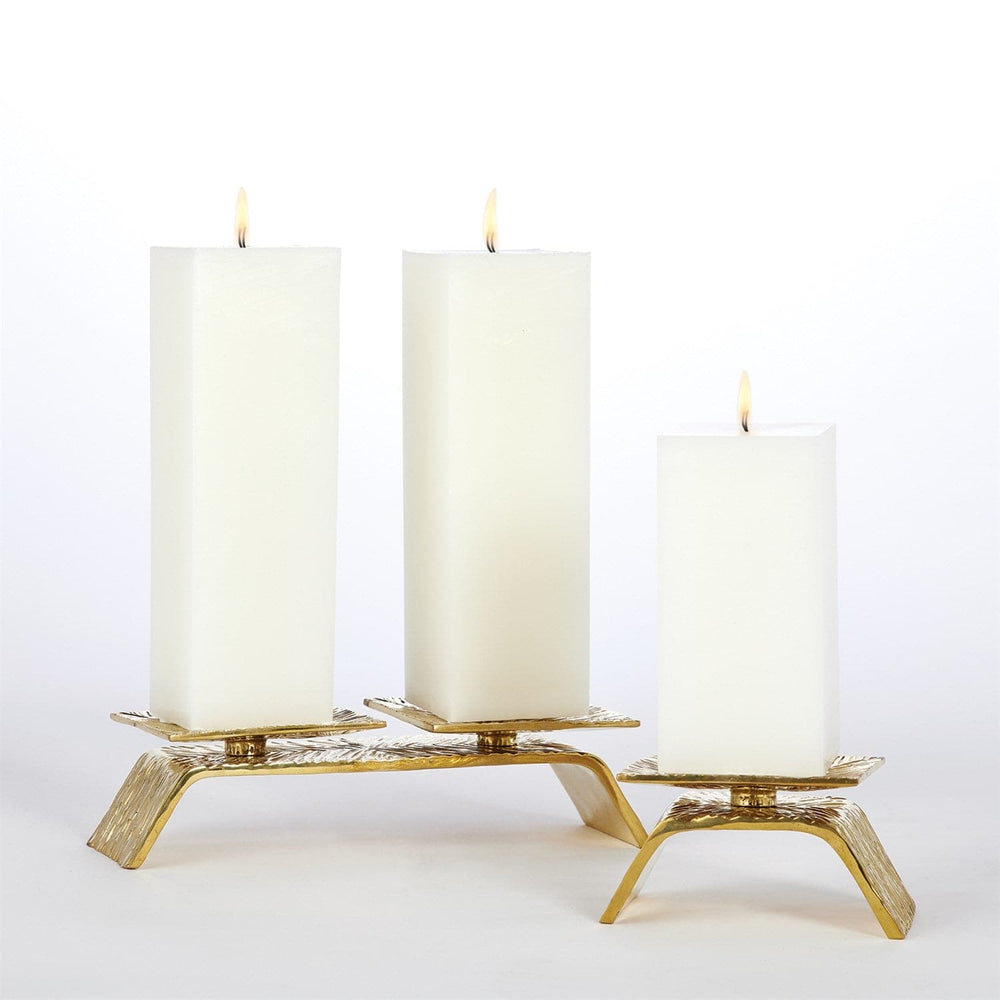 Torch Candleholder-Global Views-GVSA-8.83078-Candle HoldersSingle-Brass-2-France and Son