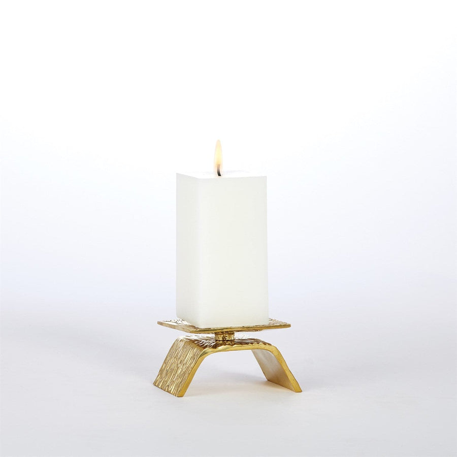 Torch Candleholder-Global Views-GVSA-8.83078-Candle HoldersSingle-Brass-1-France and Son