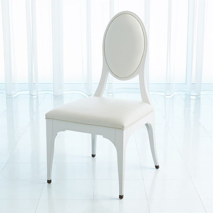 Harlow Chair-Global Views-GVSA-2729-MUSLIN-Dining ChairsWhite - Muslin-4-France and Son