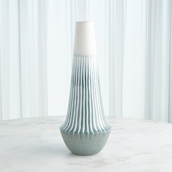 Striped Flair Collection-Global Views-GVSA-1.10865-DecorStriped Flair Vase - Large-4-France and Son