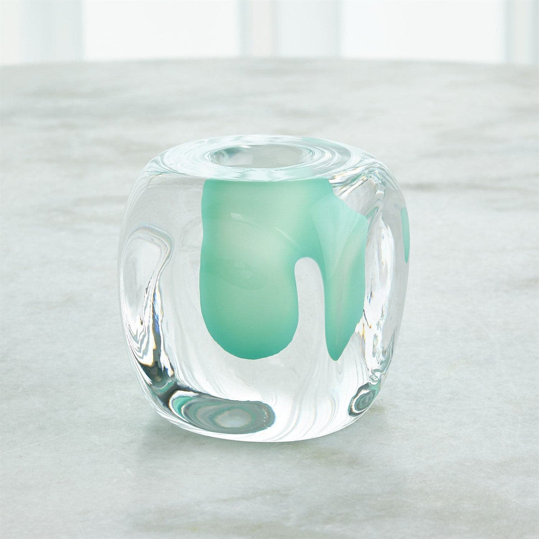 Square Vase-Global Views-GVSA-6.60599-VasesWintergreen-3-France and Son