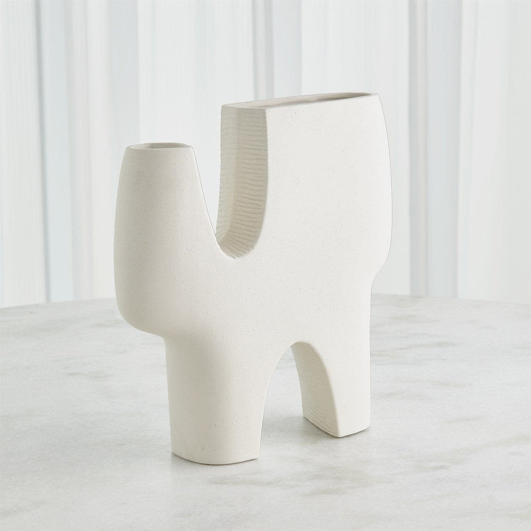 Cassel Vase - Matte White-Global Views-GVSA-7.10539-VasesLarge-4-France and Son