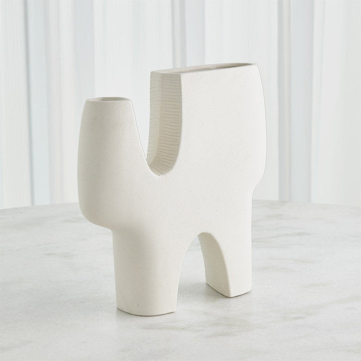 Cassel Vase - Matte White-Global Views-GVSA-7.10539-VasesLarge-4-France and Son