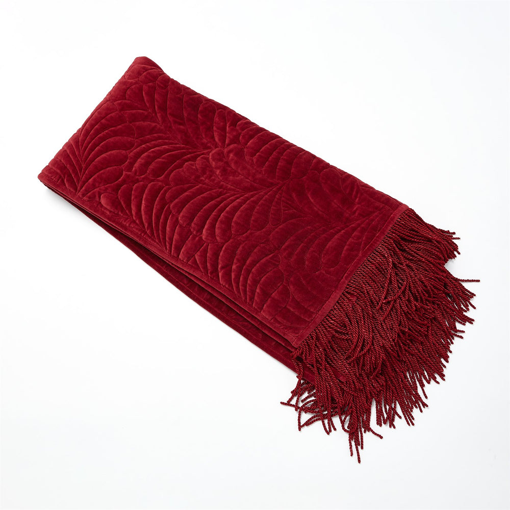 Velvet Parlor Throw - Red-Global Views-GVSA-9.93819-Throws-2-France and Son