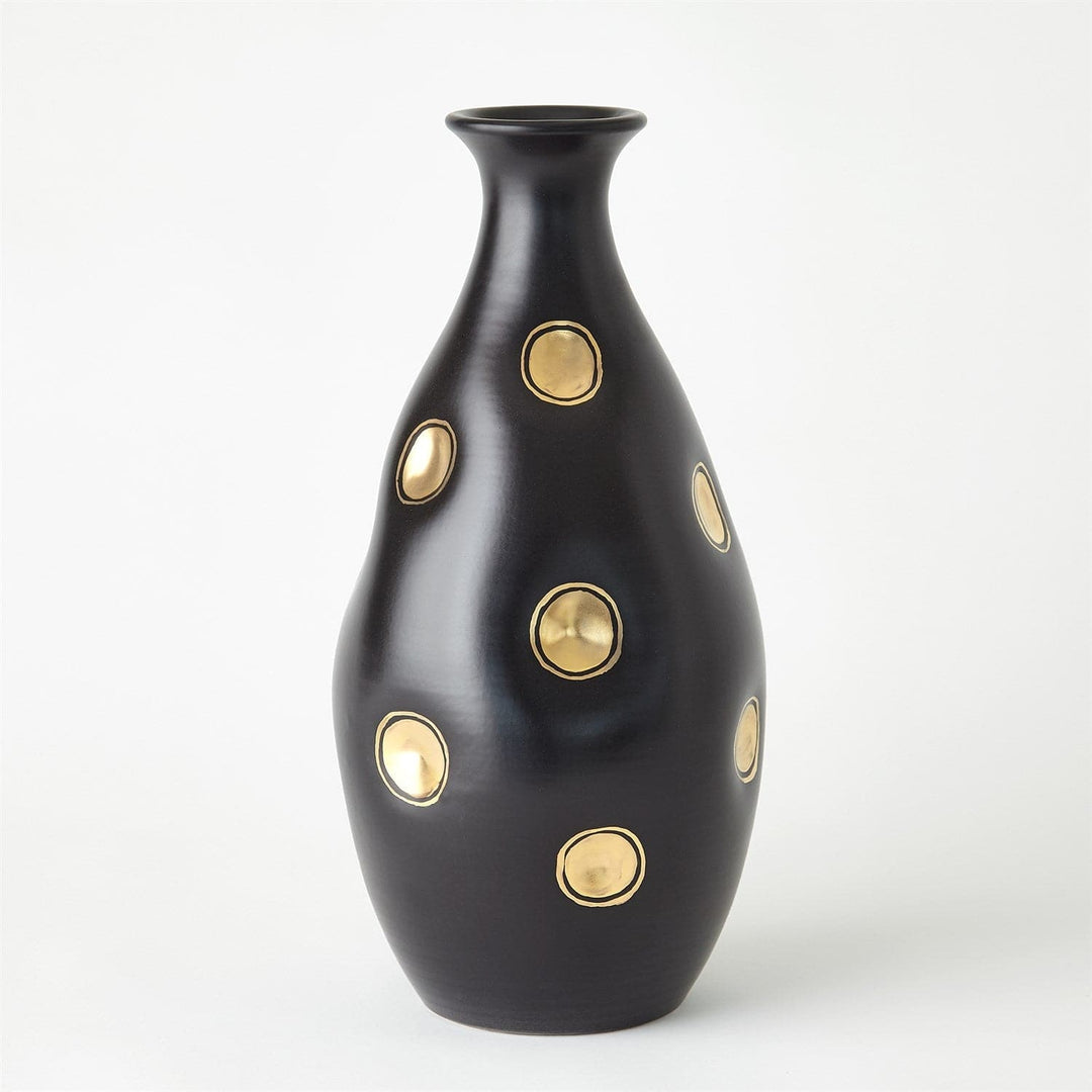 Dimples Vase - Bulbous-Global Views-GVSA-7.30246-VasesBlack-2-France and Son