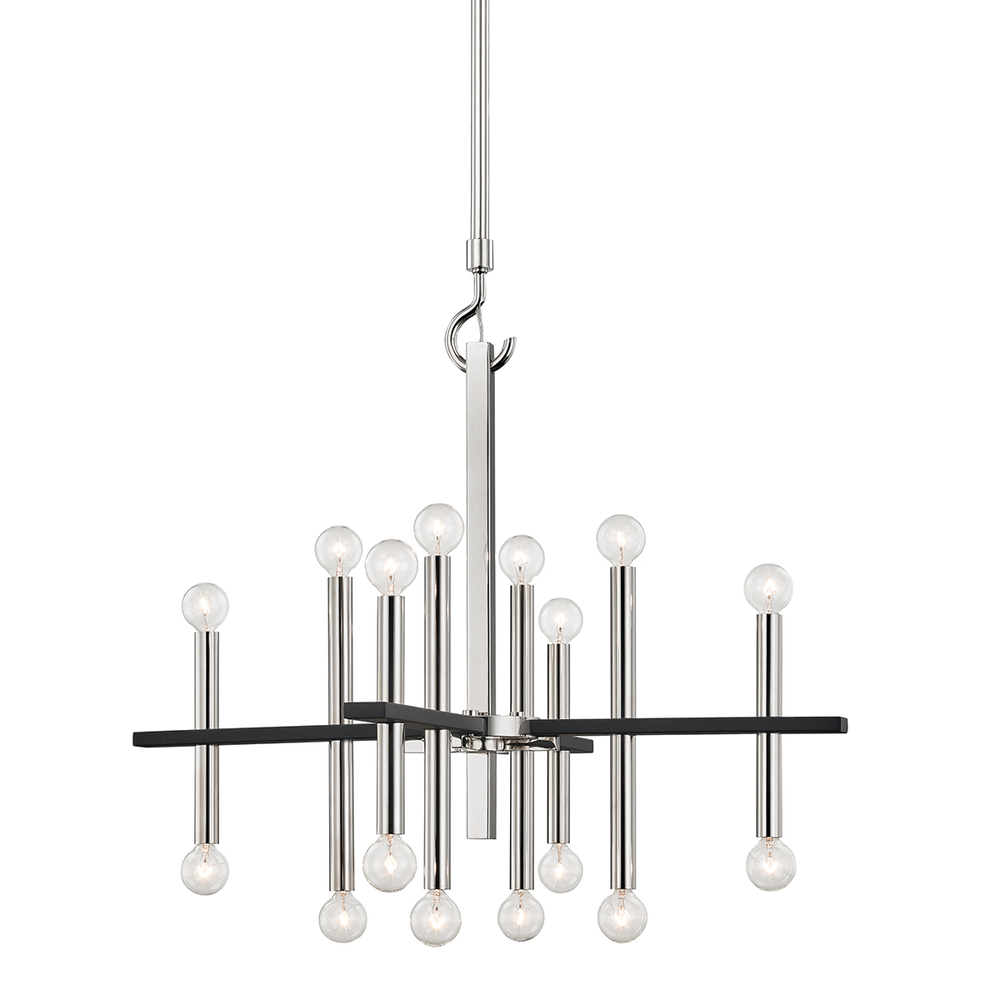 Colette 16 Light Chandelier-Mitzi-HVL-H296816-PN/BK-ChandeliersPolished Nickel-2-France and Son