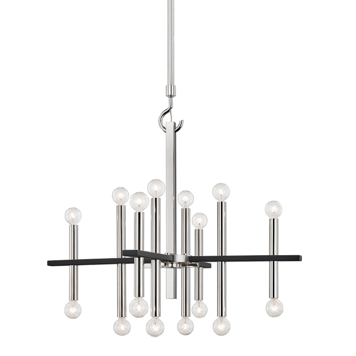 Colette 16 Light Chandelier-Mitzi-HVL-H296816-PN/BK-ChandeliersPolished Nickel-2-France and Son