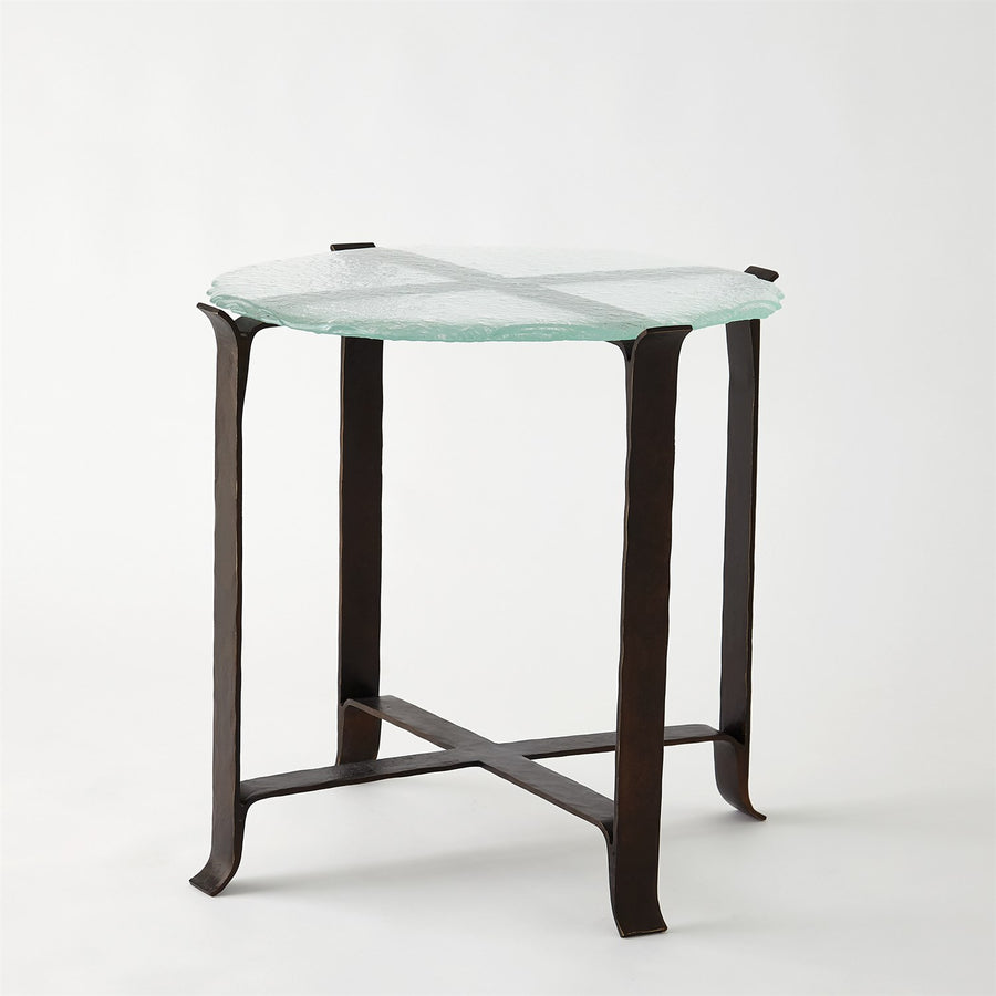 Melting Glass Side Table-Global Views-GVSA-9.93854-Side Tables-1-France and Son