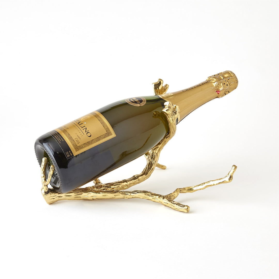 Twig Wine Bottle Holder-Global Views-GVSA-9.93020-DecorNickel-4-France and Son