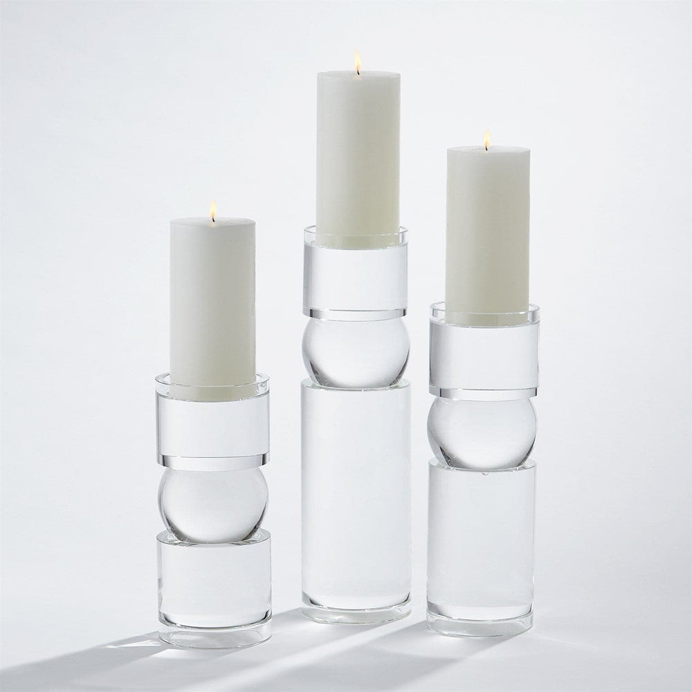 Bipolar Crystal C/H - Small-Global Views-GVSA-8.81567-Candle Holders-2-France and Son