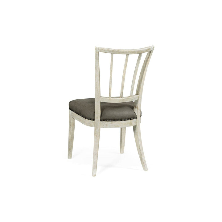 Lucillo Washed Acacia Carver Side Chair-Jonathan Charles-JCHARLES-530204-SC-WAA-Dining ChairsFabric-3-France and Son