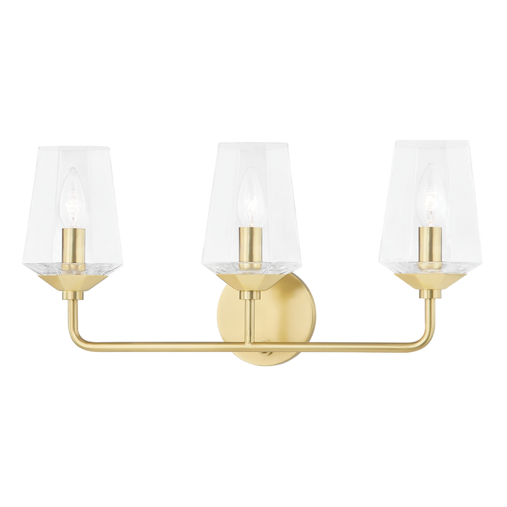 Kayla 3 Light Bath Bracket-Mitzi-HVL-H420303-AGB-Bathroom VanityAged Brass-1-France and Son