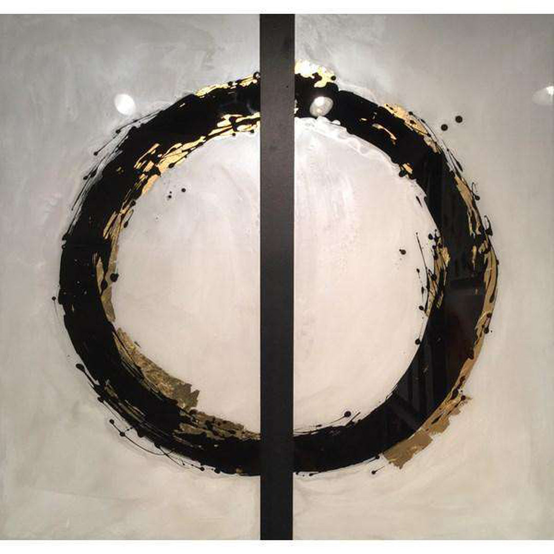 Enso II - Reverse Painted Lucite