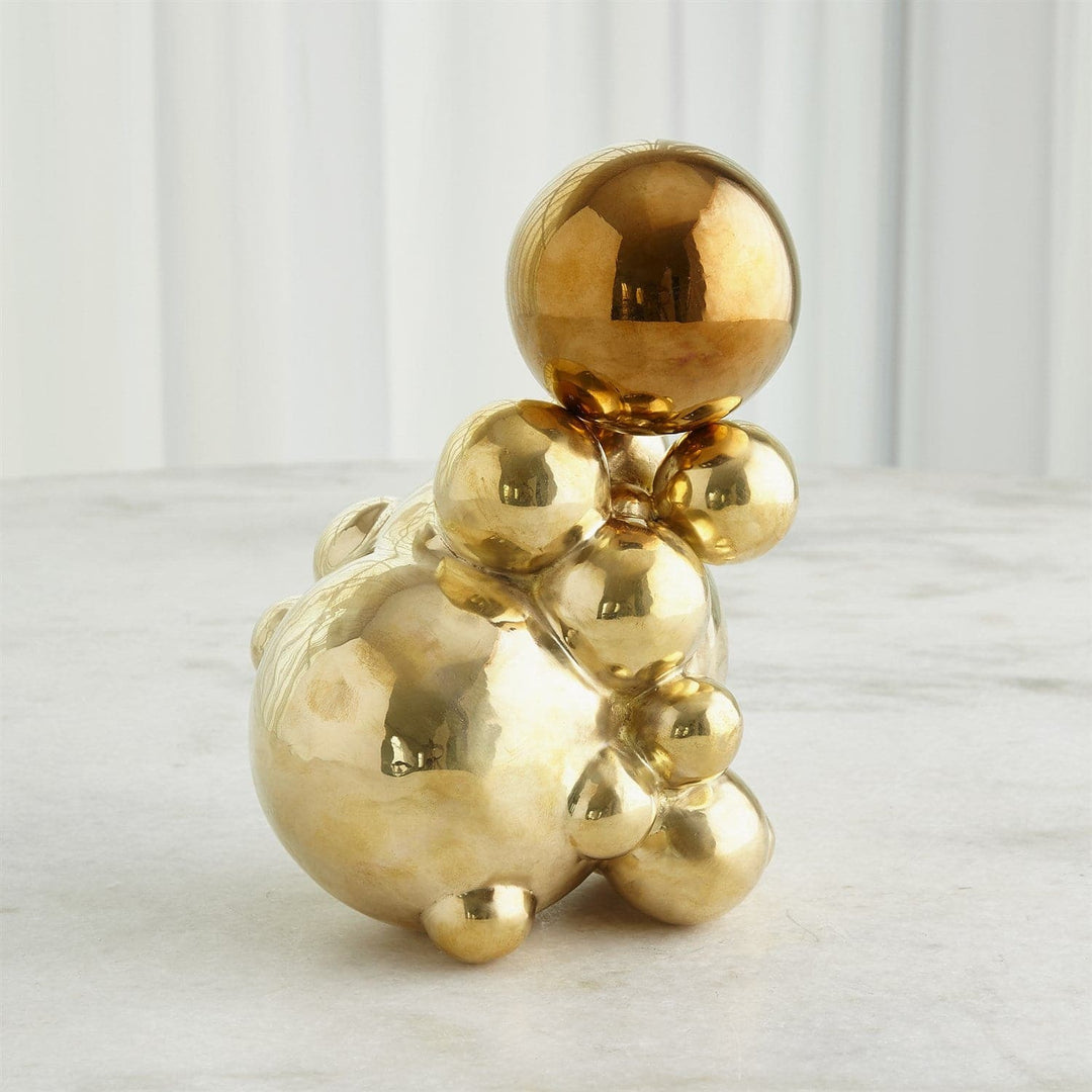 Bubble Orb Holder-Global Views-GVSA-8.83065-Decorative ObjectsBrass Sphere-Large-7-France and Son