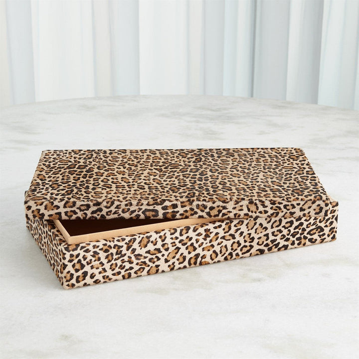 Cheetah Hair-on-Hide Box-Global Views-GVSA-9.93844-Baskets & BoxesLarge-3-France and Son