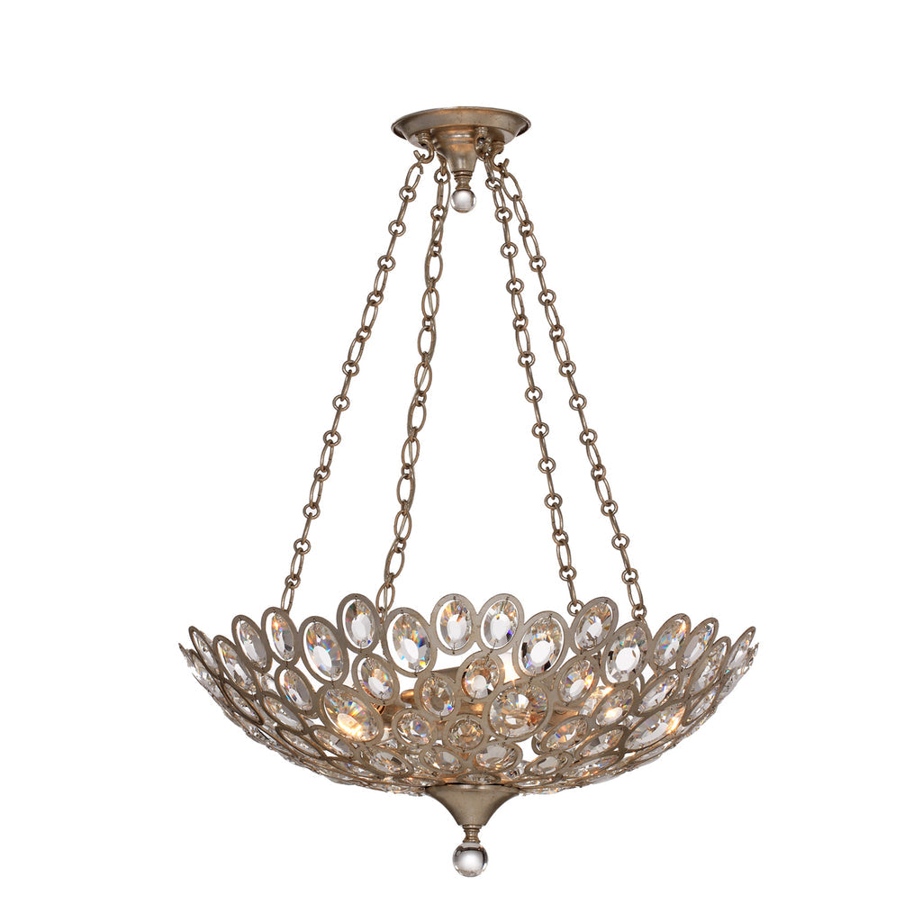 Sterling 5 Light Chandelier-Crystorama Lighting Company-CRYSTO-7587-DT-Chandeliers-1-France and Son