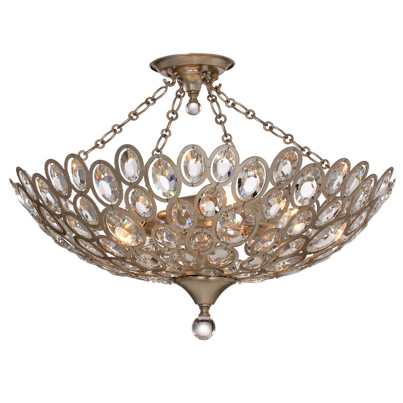 Sterling 5 Light Semi-Flush-Crystorama Lighting Company-CRYSTO-7587-DT_CEILING-Chandeliers-1-France and Son