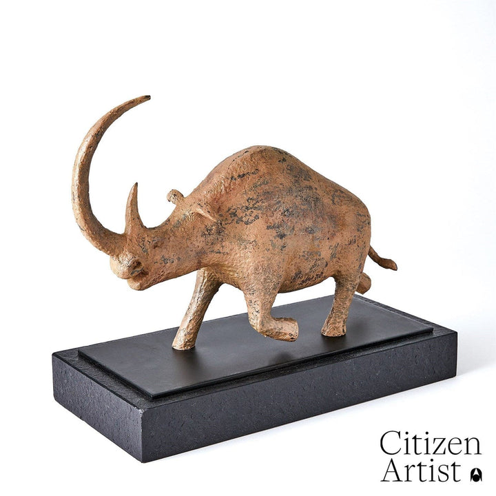 Cave Sculpture-Global Views-GVSA-FDS8.80006-Decorative ObjectsRhino-3-France and Son