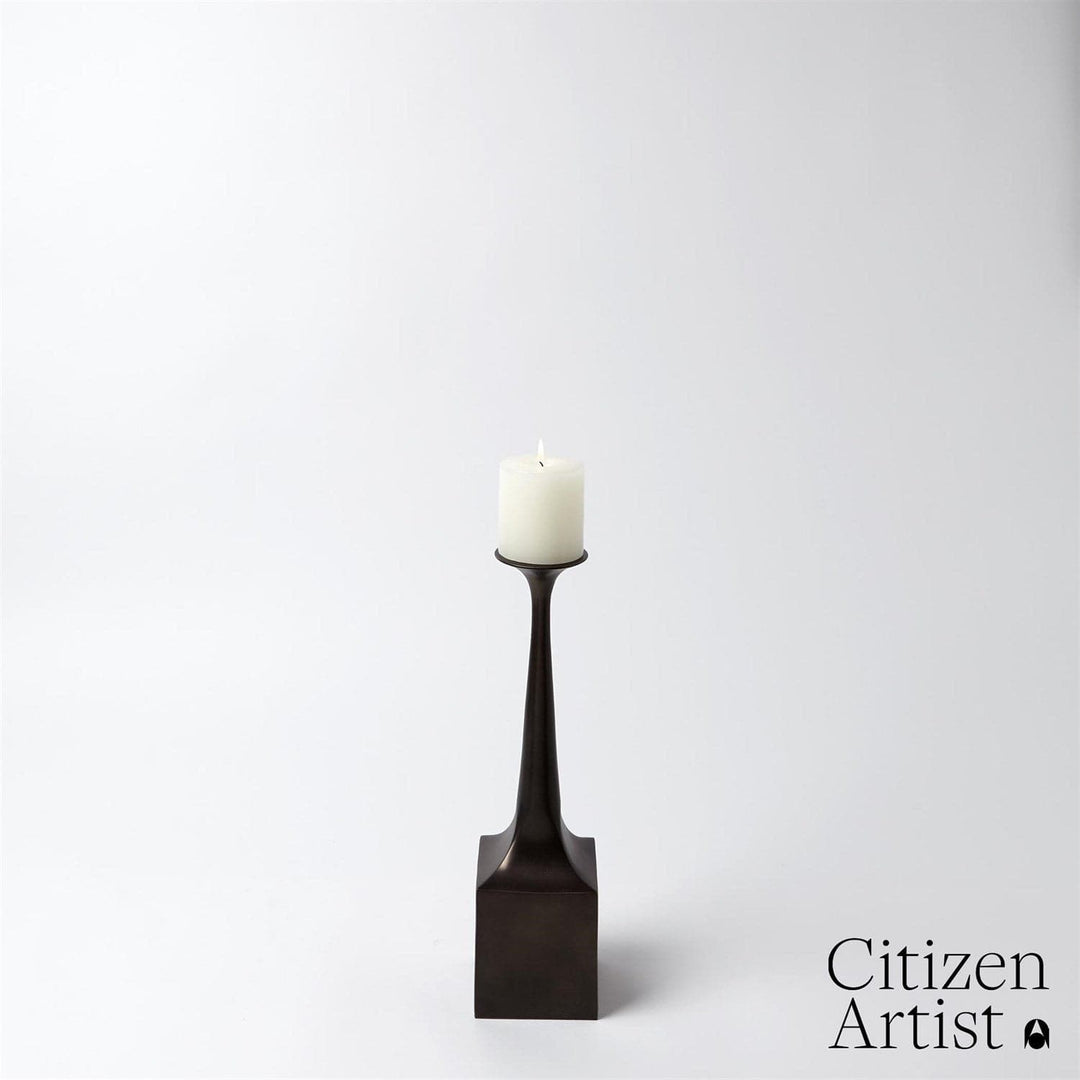 Giac C/S-Global Views-GVSA-FDS9.90046-Candle HoldersLarge-White Bronze-13-France and Son