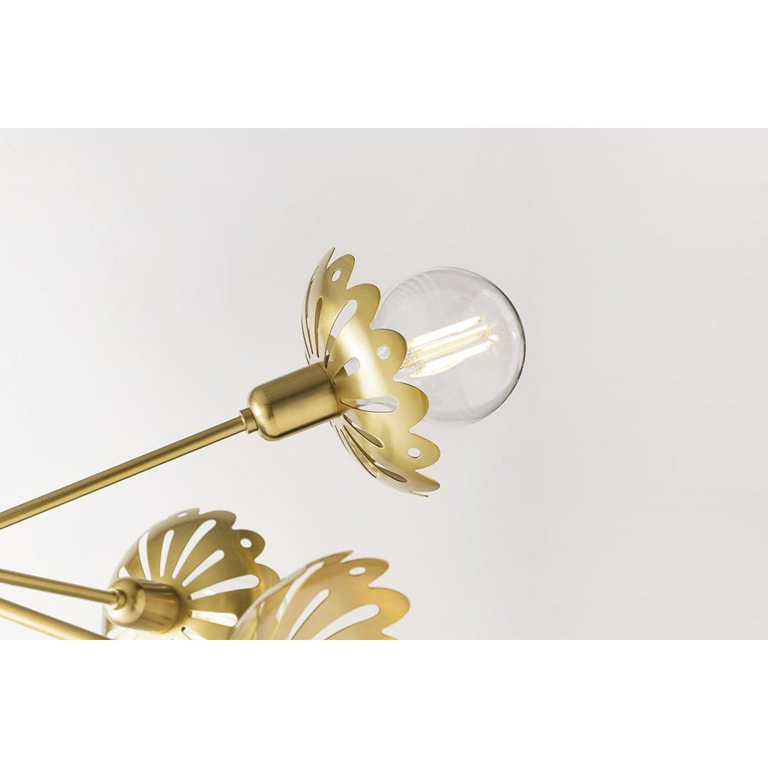 Alyssa 5 Light Semi Flush-Mitzi-HVL-H353605-AGB-Flush MountsAged Brass-7-France and Son