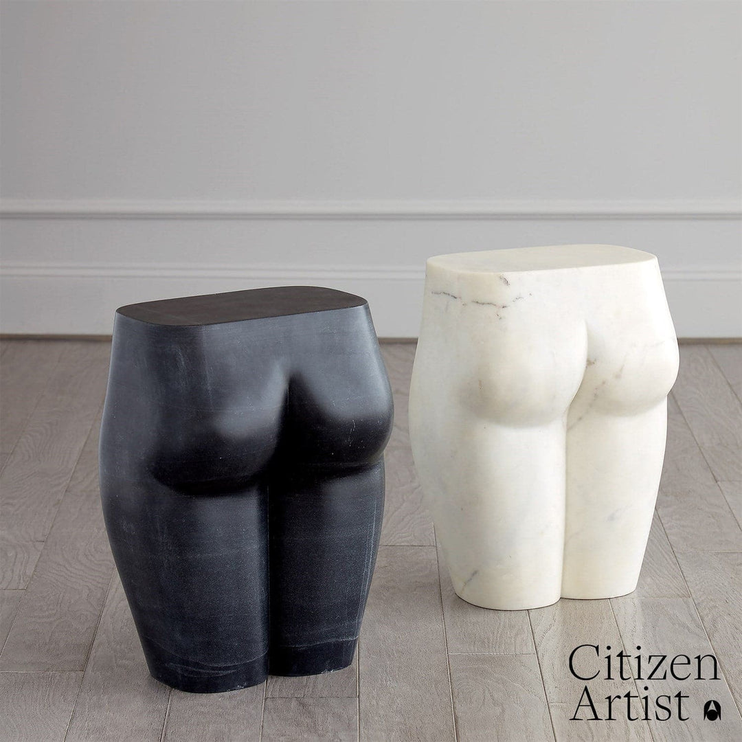 L'Homme Stool - White-Global Views-GVSA-FDS9.90060-Decorative Objects-2-France and Son