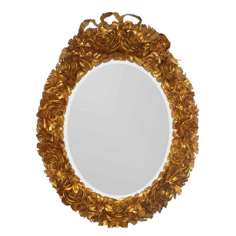 Exquisite Roses Mirror – Oval-Alden Parkes-ALDEN-M-ROSEO-Mirrors-1-France and Son