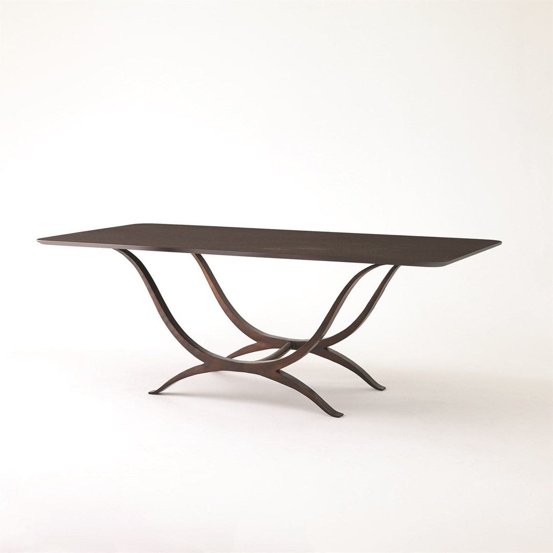 Chorda Dining Table - Rectangle-Global Views-GVSA-9.93849-Dining TablesBronze-4-France and Son