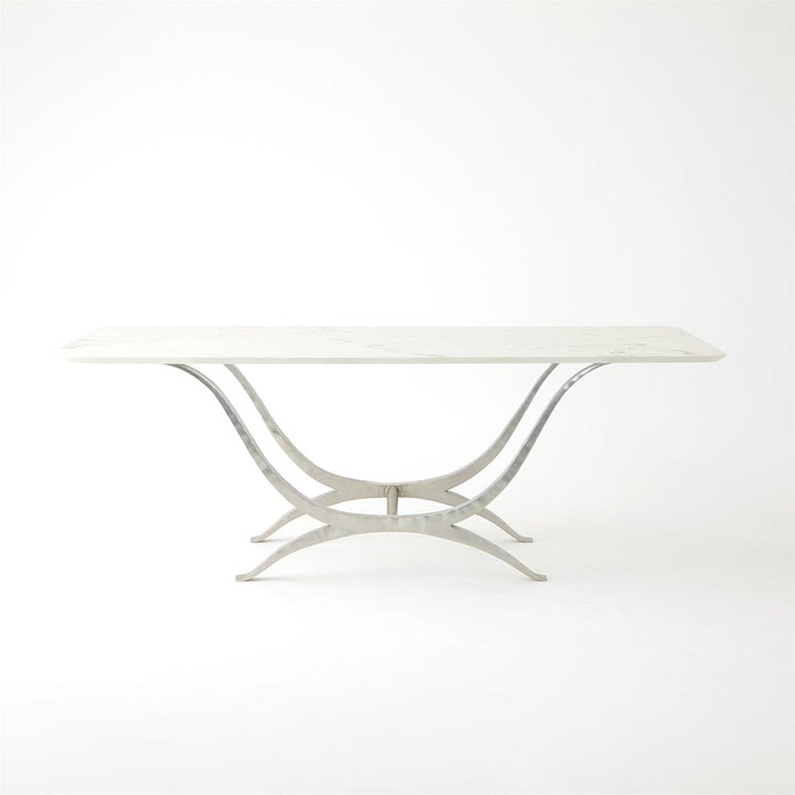 Chorda Dining Table - Rectangle-Global Views-GVSA-9.93851-Dining TablesNickel-3-France and Son