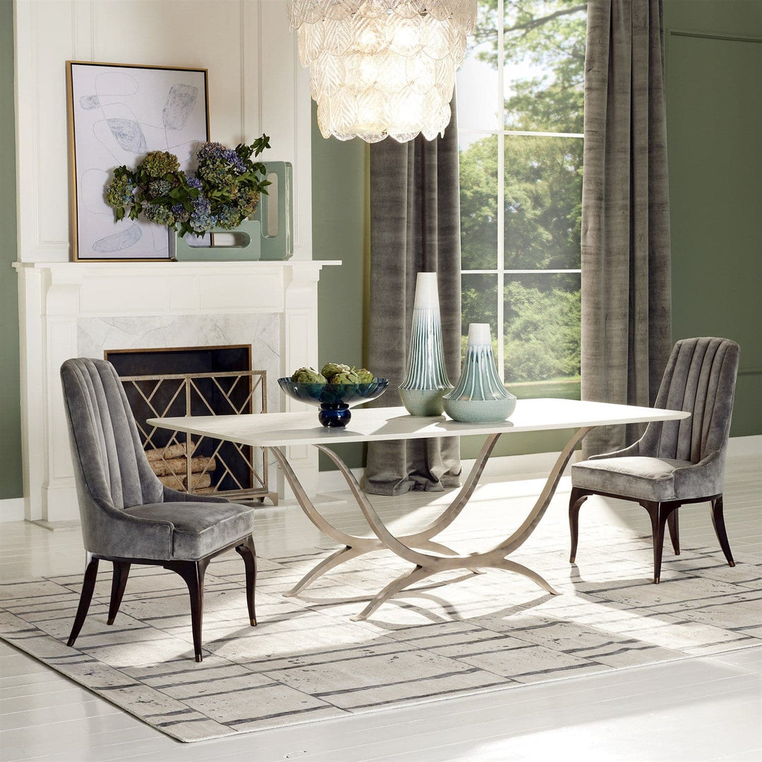 Chorda Dining Table - Rectangle-Global Views-GVSA-9.93851-Dining TablesNickel-2-France and Son