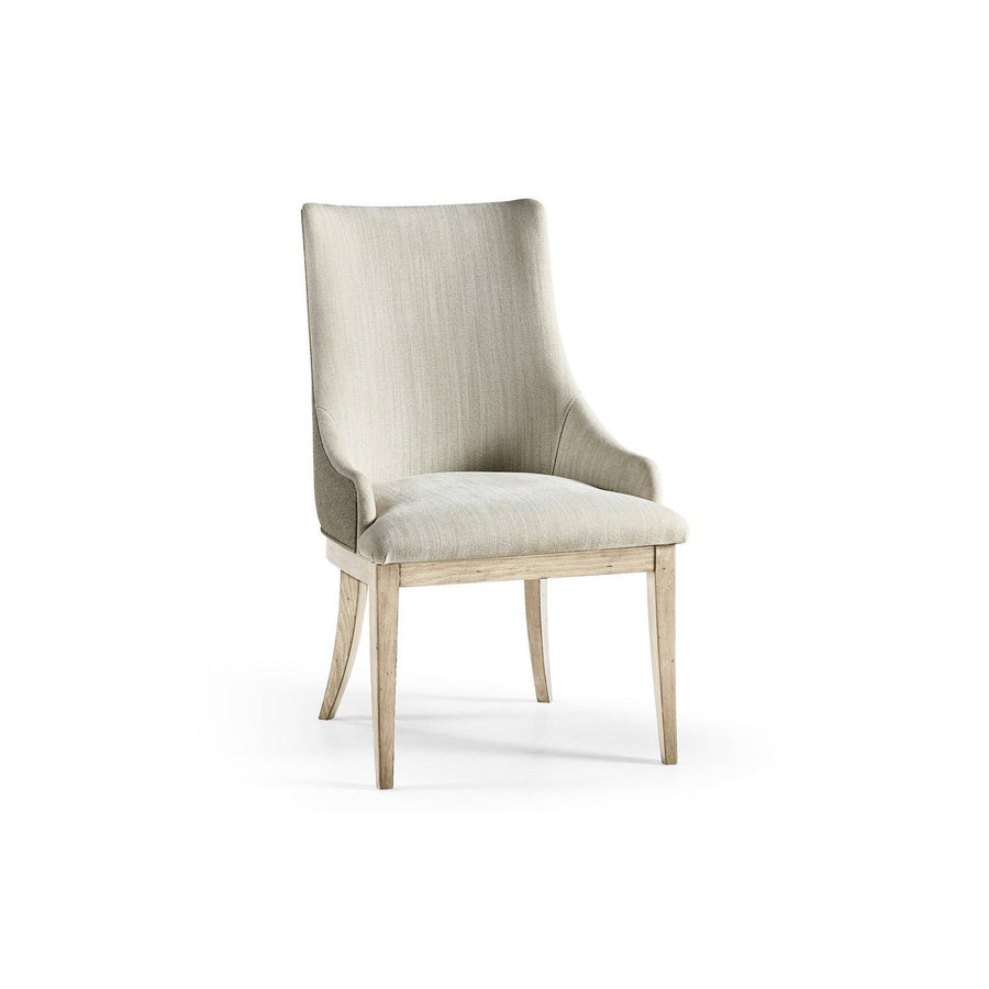 Aurora Upholstered Side Chair-Jonathan Charles-JCHARLES-003-2-132-BLW-1-Dining ChairsBleached Walnut Wood-1-France and Son