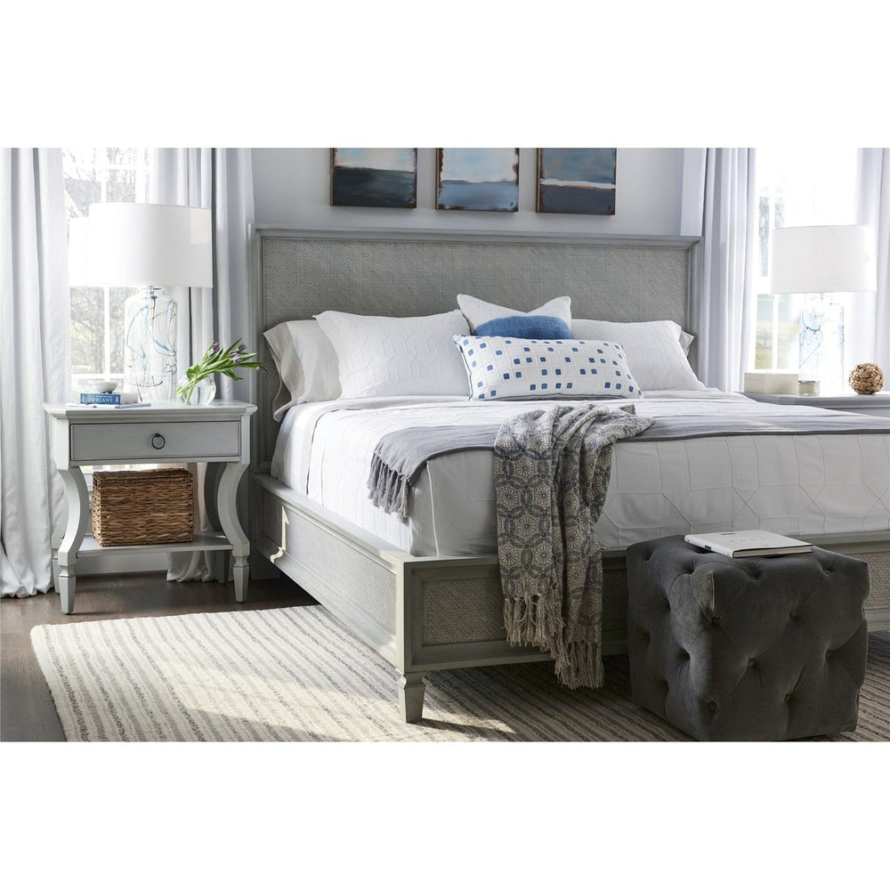 Summer Hill Collection - Woven Accent Bed-Universal Furniture-UNIV-987230B-BedsCal King-Cotton Cream-2-France and Son