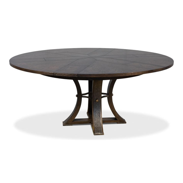 Jetson Extendable Dining Table, Med , Artisan Grey-SARREID-SARREID-78-122-2-Dining Tables-2-France and Son