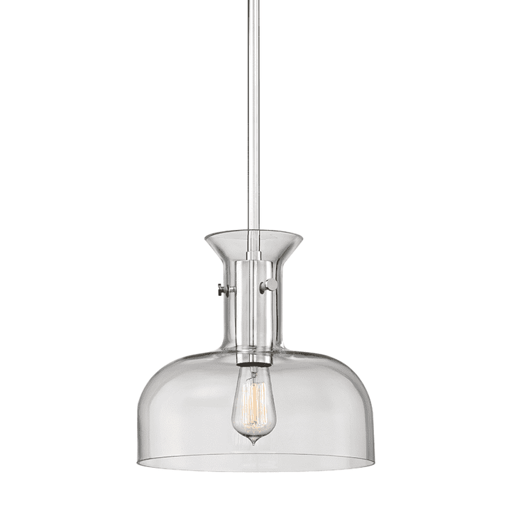 Coffey 1 Light Pendant-Hudson Valley-HVL-7912-PN-PendantsSmall-Polished Nickel-4-France and Son