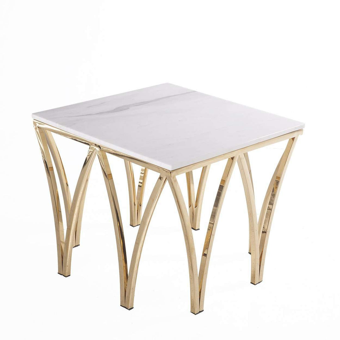 Mid-Century Modern Avriil Side table - Gold