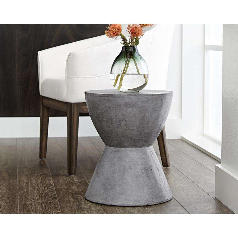 Logan End Table - Anthracite Grey-Sunpan-SUNPAN-58018-Side Tables-2-France and Son
