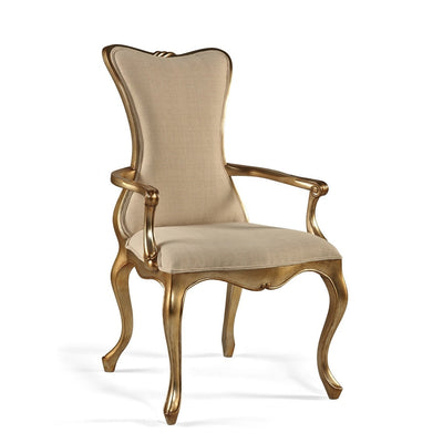Dyann Dining Arm Chair-Alden Parkes-ALDEN-DC-DYANN/A-BS-Dining ChairsBurnished Silver-3-France and Son