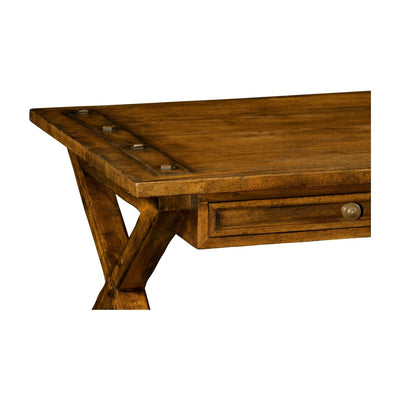 Casual Rectangular Coffee Table-Jonathan Charles-JCHARLES-491085-CFW-Coffee TablesCountry Walnut-3-France and Son