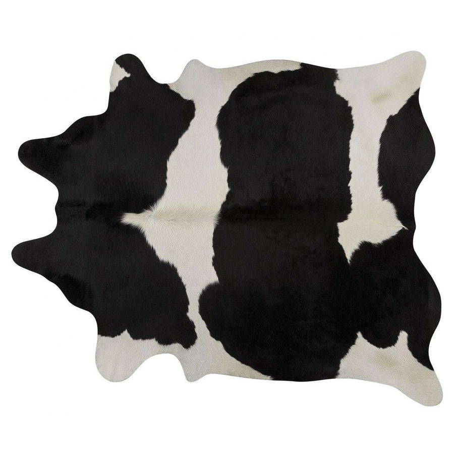 Black and White Brazilian Cowhide-Pergamino-PERGAMINO-PCHEBLA-L-Rugs6' x 6'-1-France and Son