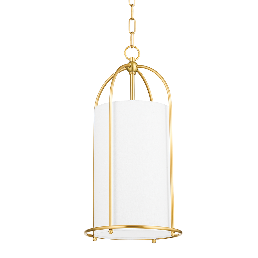 Orlando 1 Light Lantern - 11"-Hudson Valley-HVL-4810-AGB-Outdoor Post LanternsAged Brass-1-France and Son