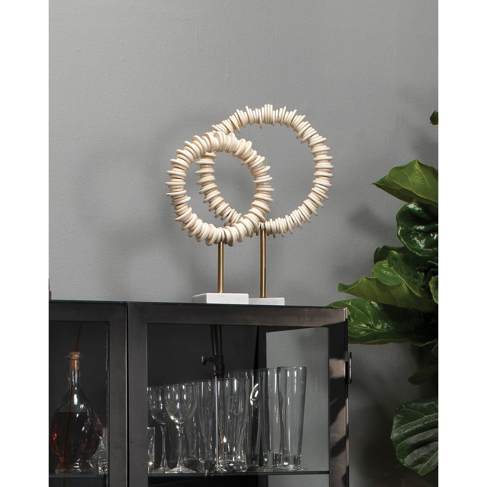 Arena Ring Sculptures (Set Of Two)-Jamie Young-JAMIEYO-7AREN-CREAM-Decorative Objects-2-France and Son