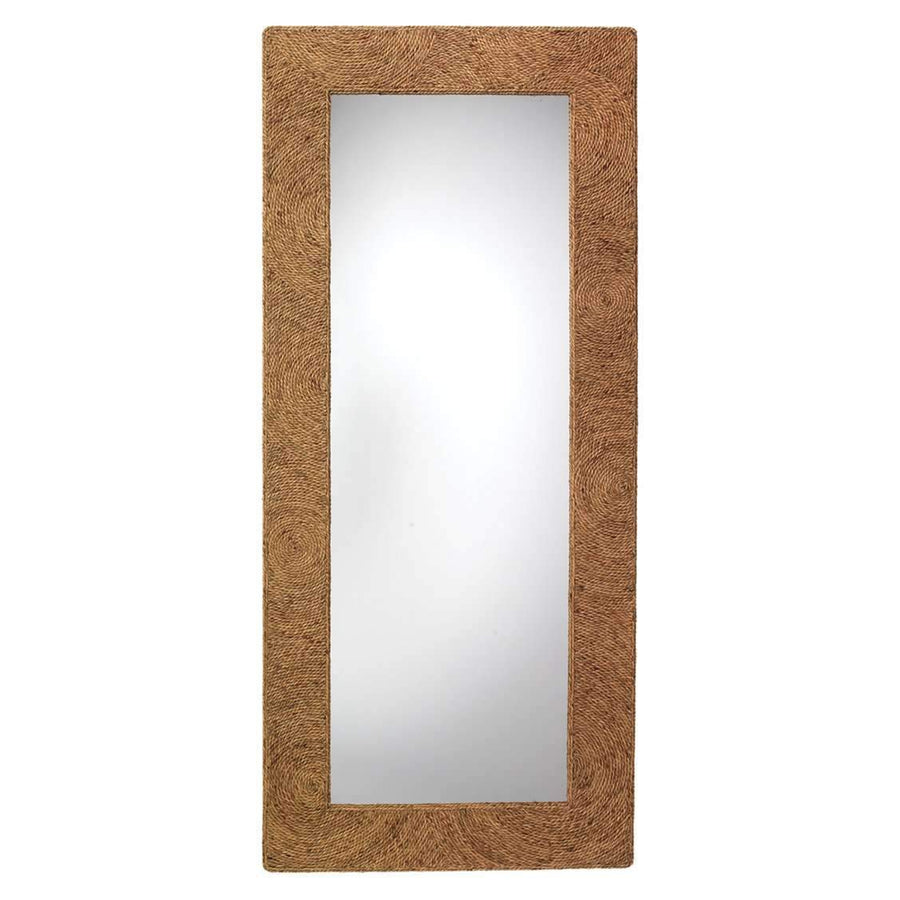Harbor Floor Mirror in Seagrass-Jamie Young-JAMIEYO-6HARB-MIFL-Mirrors-1-France and Son