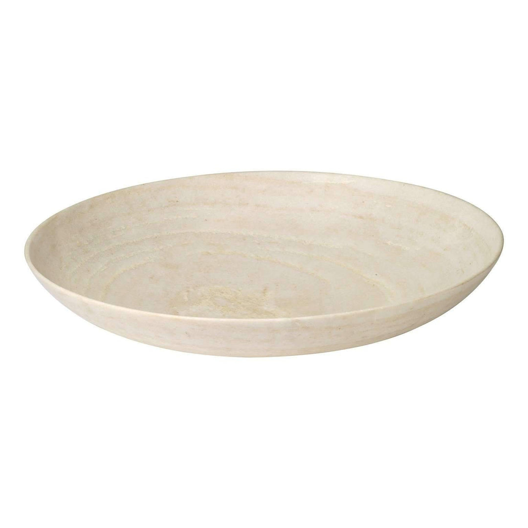 Extra Large Marble Bowl in White Marble-Jamie Young-JAMIEYO-7MARB-XLWH-Bowls-1-France and Son
