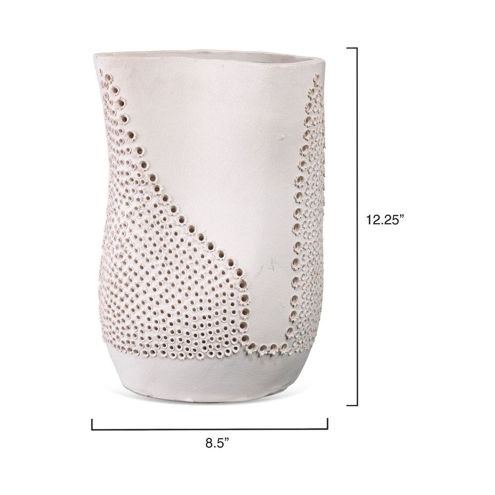 Moonrise Vase - White-Jamie Young-JAMIEYO-7MOON-VAWH-Vases-3-France and Son