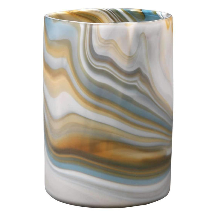 Medium Terrene Vase in Grey Swirl Glass-Jamie Young-JAMIEYO-7TERR-MDGR-Decor-1-France and Son