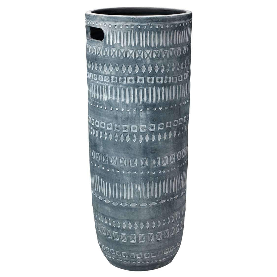 Large Zion Ceramic Vase in Grey and White-Jamie Young-JAMIEYO-7ZION-LGGR-Decor-1-France and Son