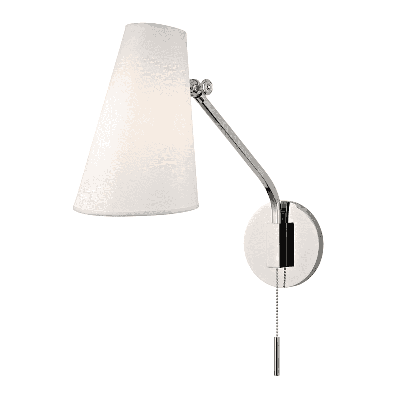 Patten 1 Light Swing Arm Wall Sconc-Hudson Valley-HVL-6341-PN-Wall LightingPolished Nickel-3-France and Son