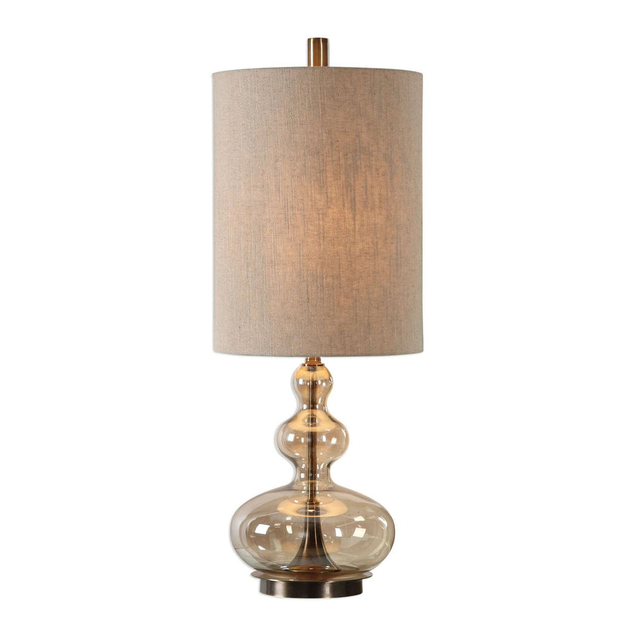 Formoso Amber Glass Table Lamp-Uttermost-UTTM-29538-1-Table Lamps-1-France and Son