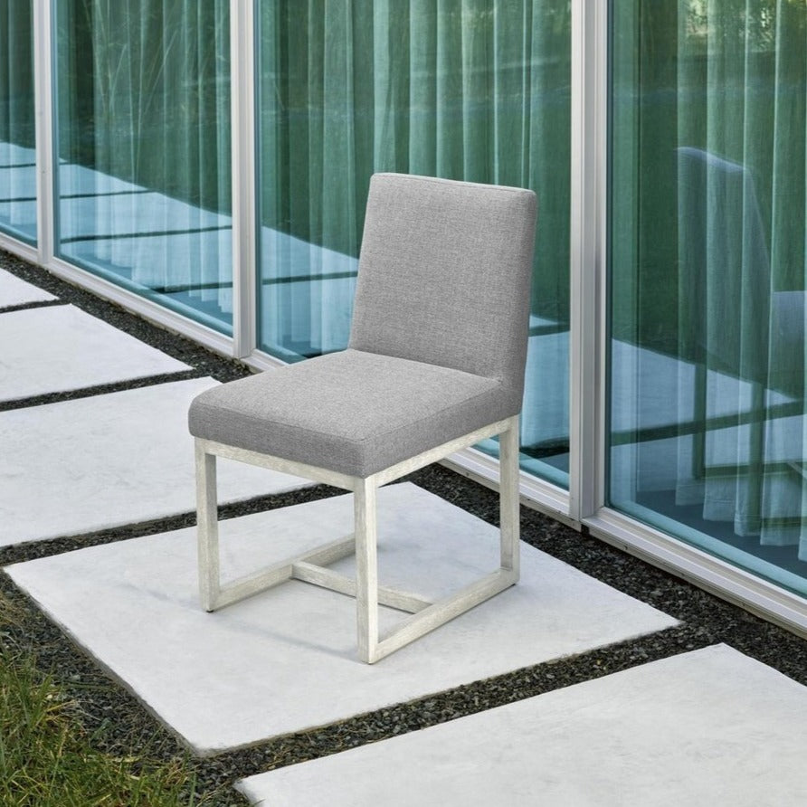 Modern Carter Side Chair-Universal Furniture-UNIV-642738-Dining ChairsCharcoal-Washed Belgian Linen-3-France and Son